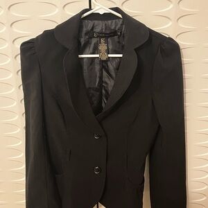 Grass Collection Black Button Blazer Jacket, Women’s Size Medium